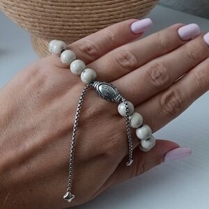 David Yurman Sterling Silver Spiritual Classic Riverstone Beaded Bracelet
